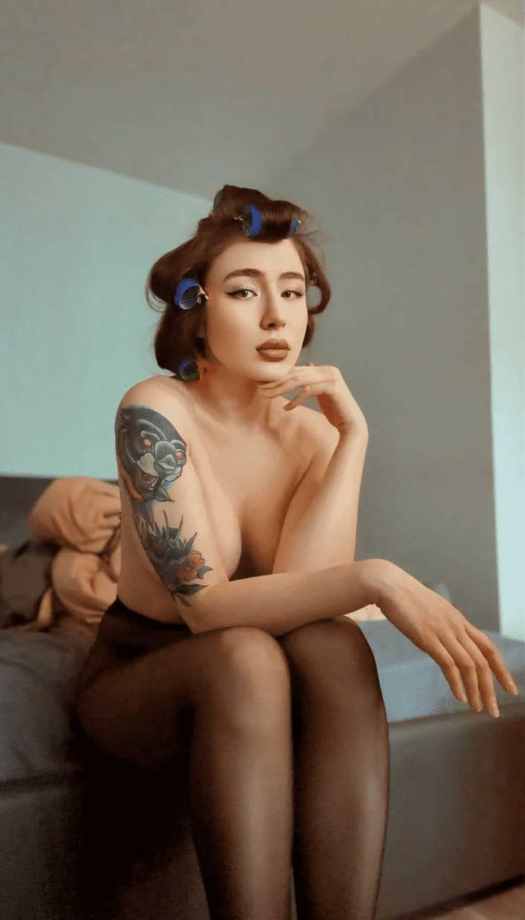 Портрет Nisa Atane — фотосет #64 Красивый портрет Nisa Atane крупным планом (подборка из сета, кадр 64)